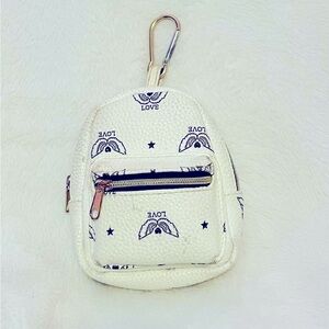 Love Angel Wings Heart Y2K Functional Mini Backpack Keychain